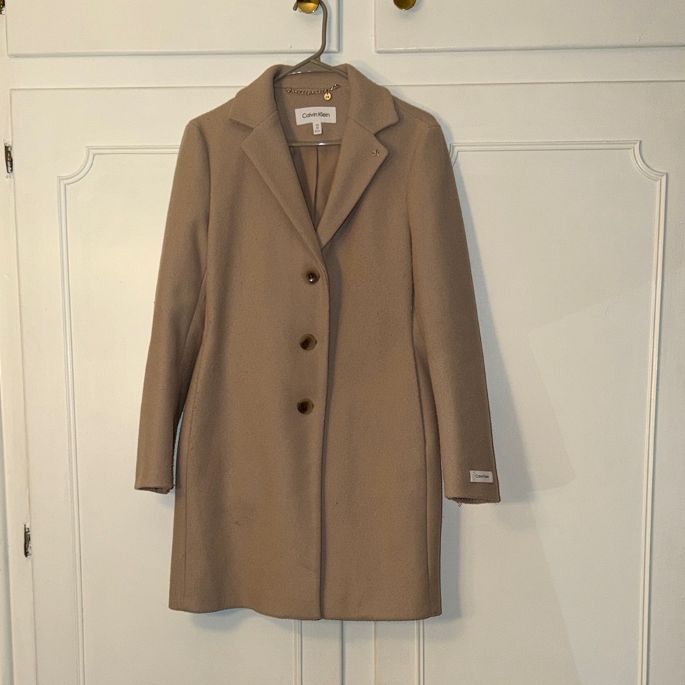 Calvin Klein Women's Beige Trench Coat